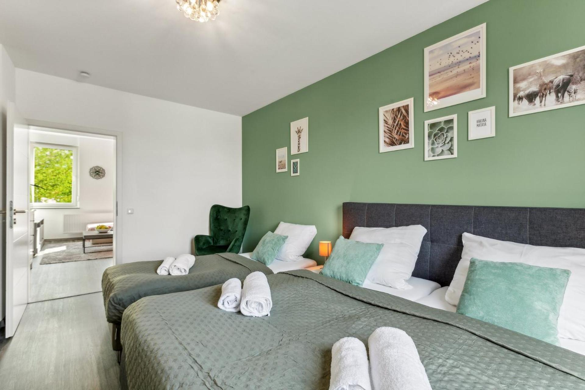 Ferienwohnung Elegant & Bright ~ Near Schalke 04 ~ Office ~ Free Parking! Gelsenkirchen Exterior foto
